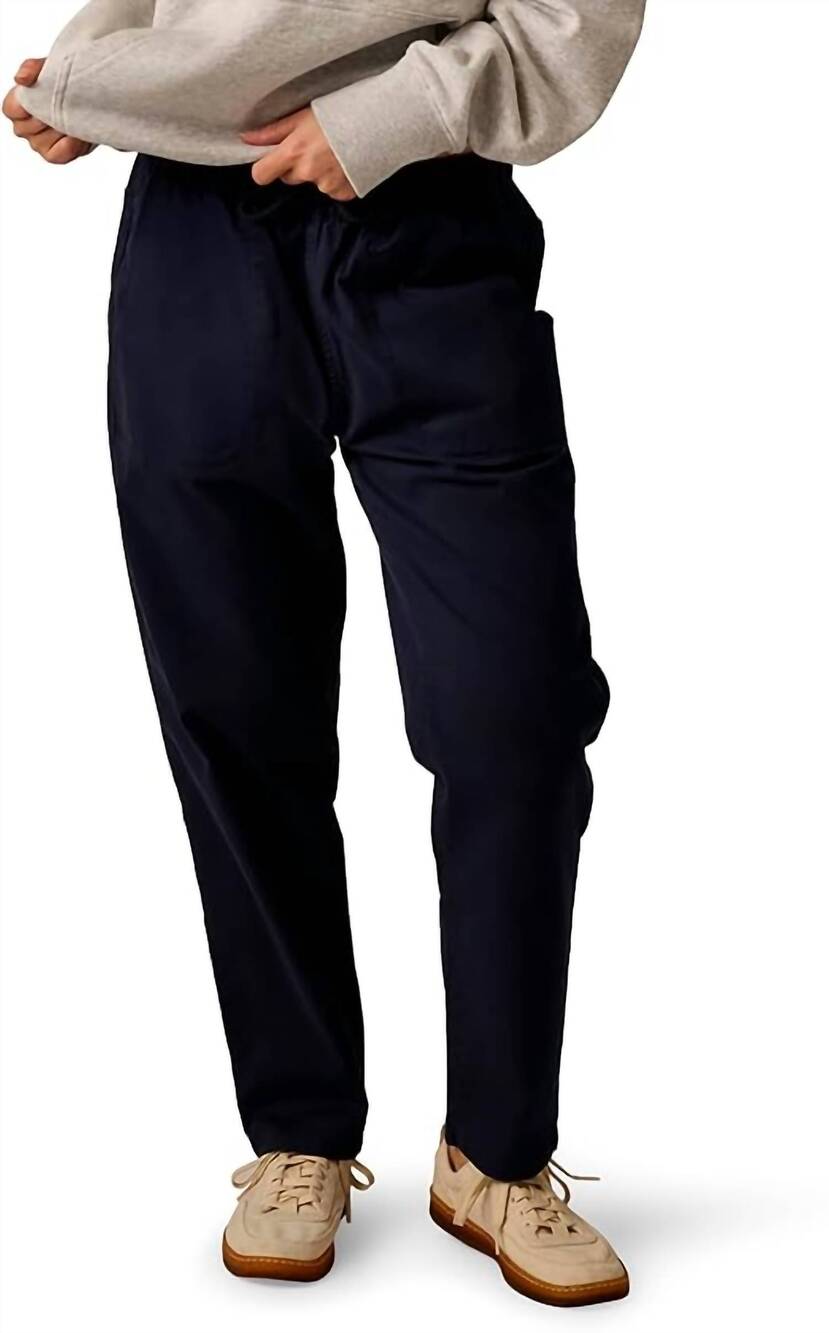 NEW CARVE DESIGNS zoe twill trousers pant in dark sapphire